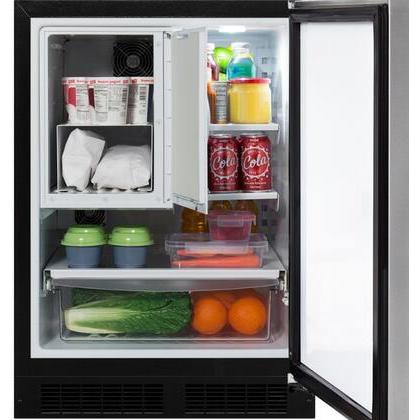 Marvel 24-inch, 4.9 cu.ft. Built-in Compact Refrigerator with Freezer Compartment MLRF224-SS01A IMAGE 4
