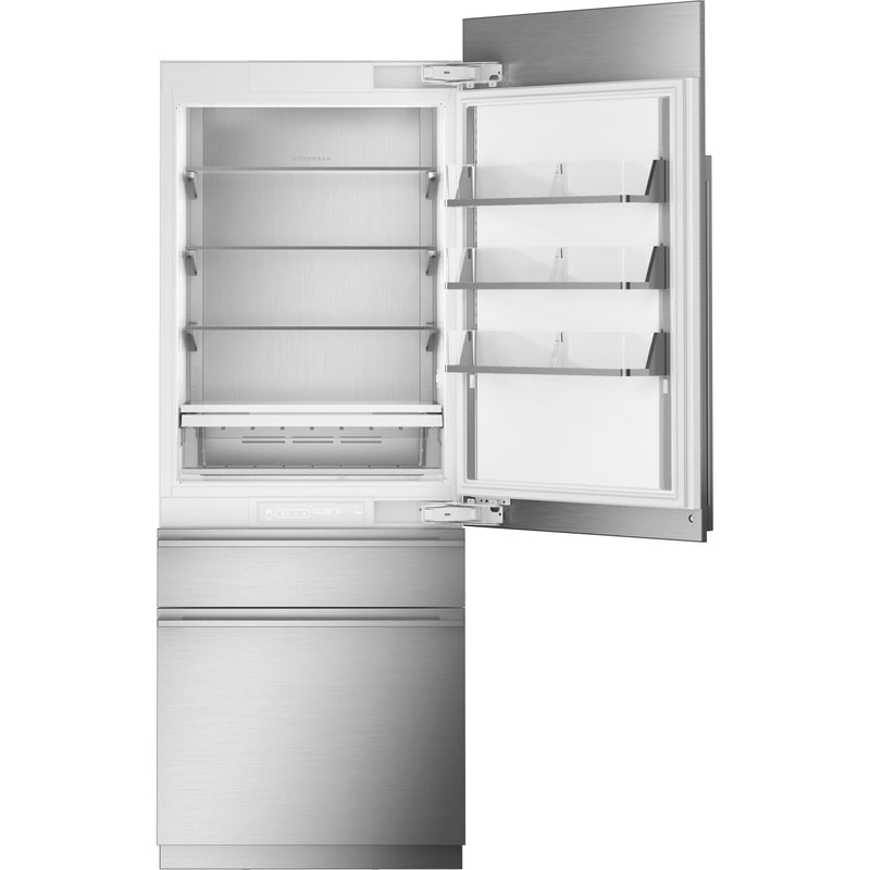 Monogram 30-inch Bottom Freezer Refrigerator with a Convertible Drawer ZIC303NPPII IMAGE 2