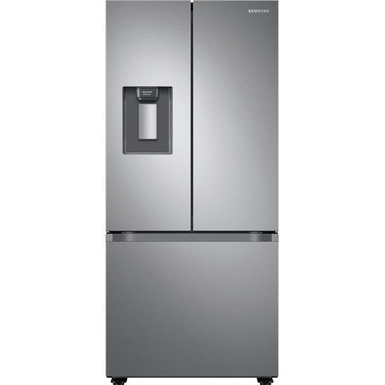 Samsung 30-inch, 22 cu.ft. Freestanding French 3-Door Refrigerator with External Water Dispensing System RF22A4221SR/AA IMAGE 1