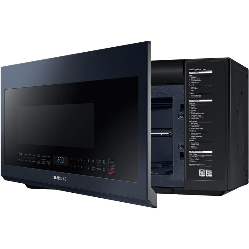 Samsung 30-inch, 1.2 cu.ft. Over-the-Range Microwave Oven with Sensor Cook ME21A706BQN/AC IMAGE 3
