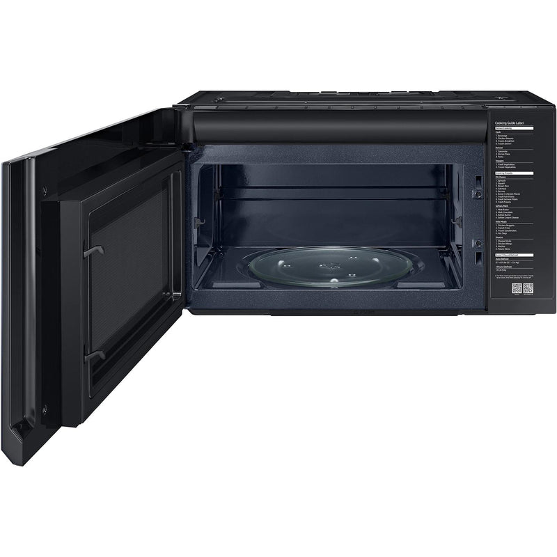 Samsung 30-inch, 1.2 cu.ft. Over-the-Range Microwave Oven with Sensor Cook ME21A706BQN/AC IMAGE 9