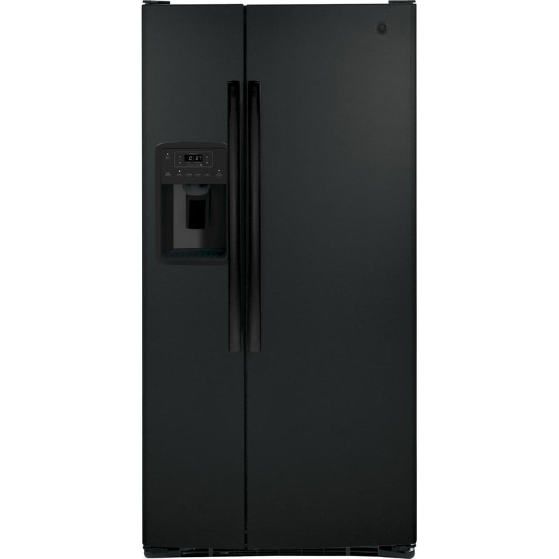 GE 33-inch, 23 cu. ft. Side-By-Side Refrigerator with Dispenser GSS23GGPBB IMAGE 1