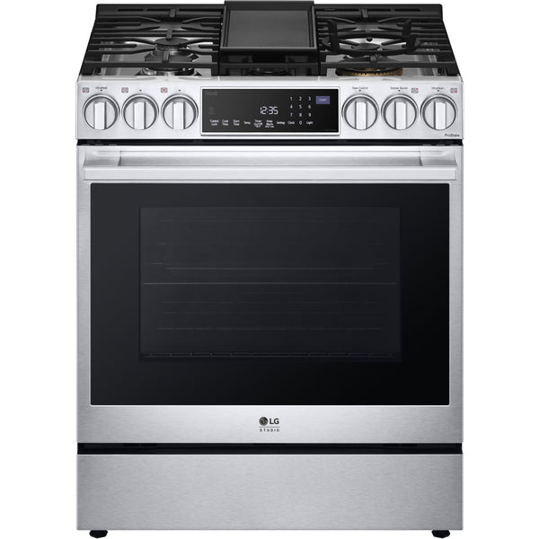 LG STUDIO 30-inch Slide-in Gas Range with Convection Technology LSGS6338F IMAGE 1