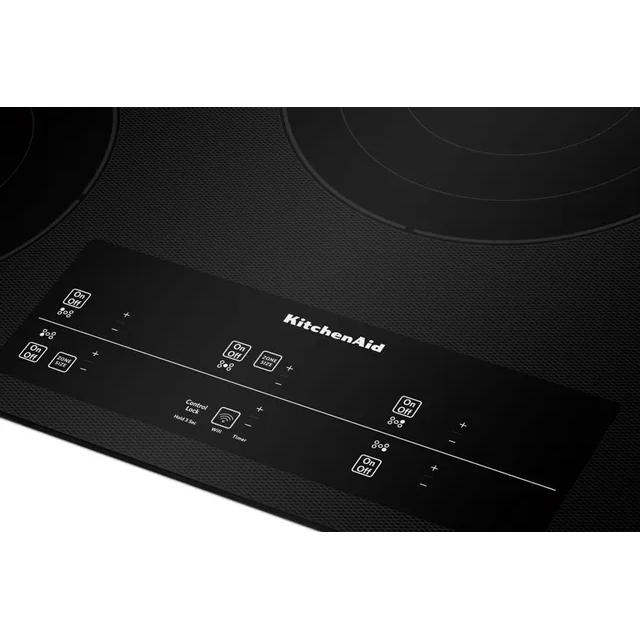 KitchenAid 36-inch Built-In Electric Cooktop with Even-Heat™ Technology KCES956KBL IMAGE 3