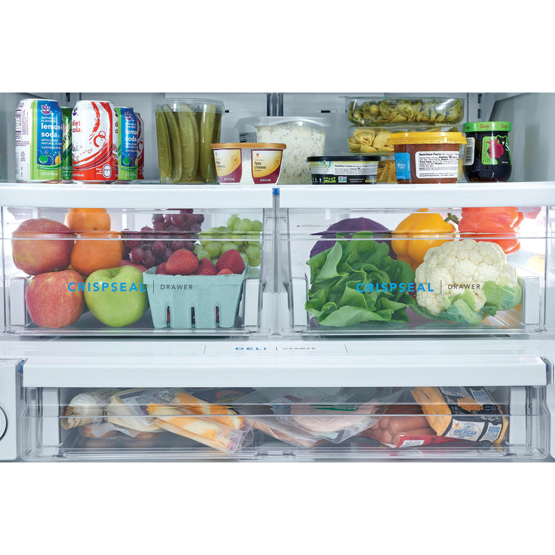 Frigidaire 36-inch, 27.8 cu. ft. French 3-Door Refrigerator with Dispenser FRFS2823AW IMAGE 6