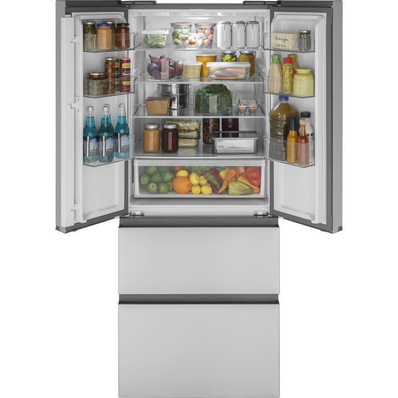 Haier 28-inch 14.5 cu. ft. Counter-Depth French 4-Door Refrigerator QJS15HYRFS IMAGE 1