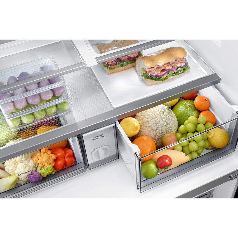 Dacor 36-inch, 22.8 cu.ft. Counter-Depth French 3-Door Refrigerator with Dual Reveal™ Doors DRF36C700MT/DA IMAGE 10