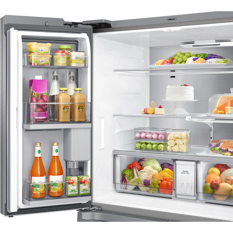 Dacor 36-inch, 22.8 cu.ft. Counter-Depth French 3-Door Refrigerator with Dual Reveal™ Doors DRF36C700MT/DA IMAGE 4