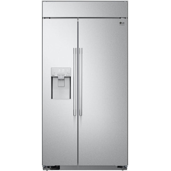 LG STUDIO 42-inch, 25.6 cu.ft. Built-in Side-by-Side Refrigerator with SpacePlus™ Ice System SRSXB2622S IMAGE 1