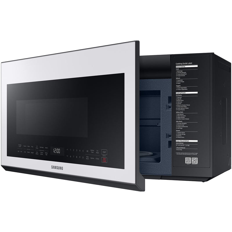 Samsung 30-inch, 1.2 cu.ft. Over-the-Range Microwave Oven with Sensor Cook ME21B706B12/AC IMAGE 7