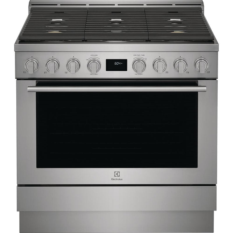 Electrolux 36-inch Freestanding Gas Range with Convection Technology ECFG3668AS IMAGE 1