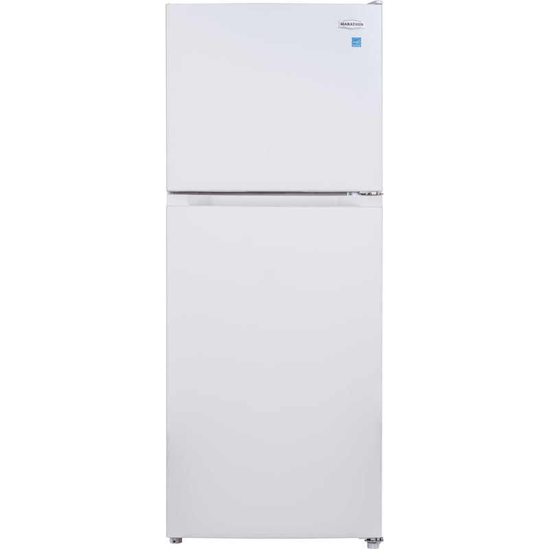 Marathon 24-inch, 10.4 cu.ft. Top Freezer Refrigerator with LED Lighting MFF103W IMAGE 1