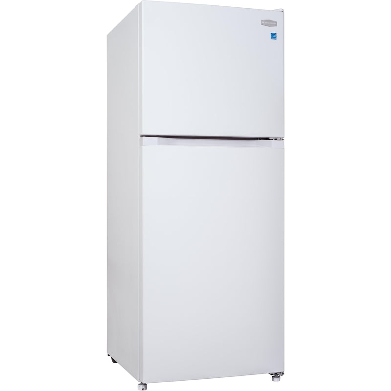 Marathon 24-inch, 10.4 cu.ft. Top Freezer Refrigerator with LED Lighting MFF103W IMAGE 2