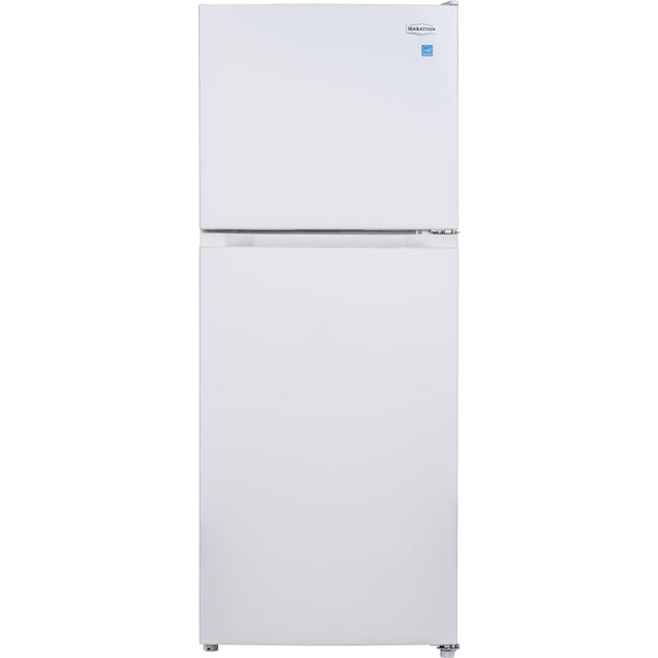Marathon 24-inch, 12.1 cu.ft. Top Freezer Refrigerator with LED Lighting MFF123W IMAGE 1