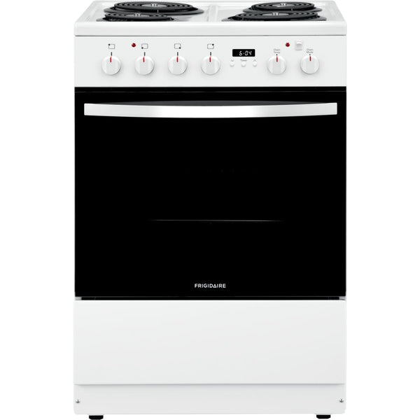 Frigidaire 24-inch Freestanding Electric Range with Convection Technology FCFC241CAW IMAGE 1