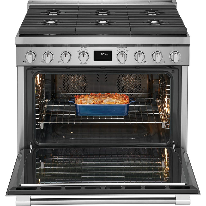 Frigidaire Professional 36-inch Freestanding Dual-Fuel Range with Convection Technology PCFD3670AF IMAGE 2