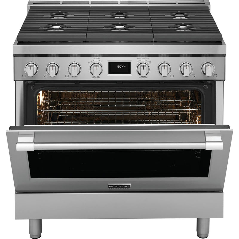 Frigidaire Professional 36-inch Freestanding Dual-Fuel Range with Convection Technology PCFD3670AF IMAGE 3