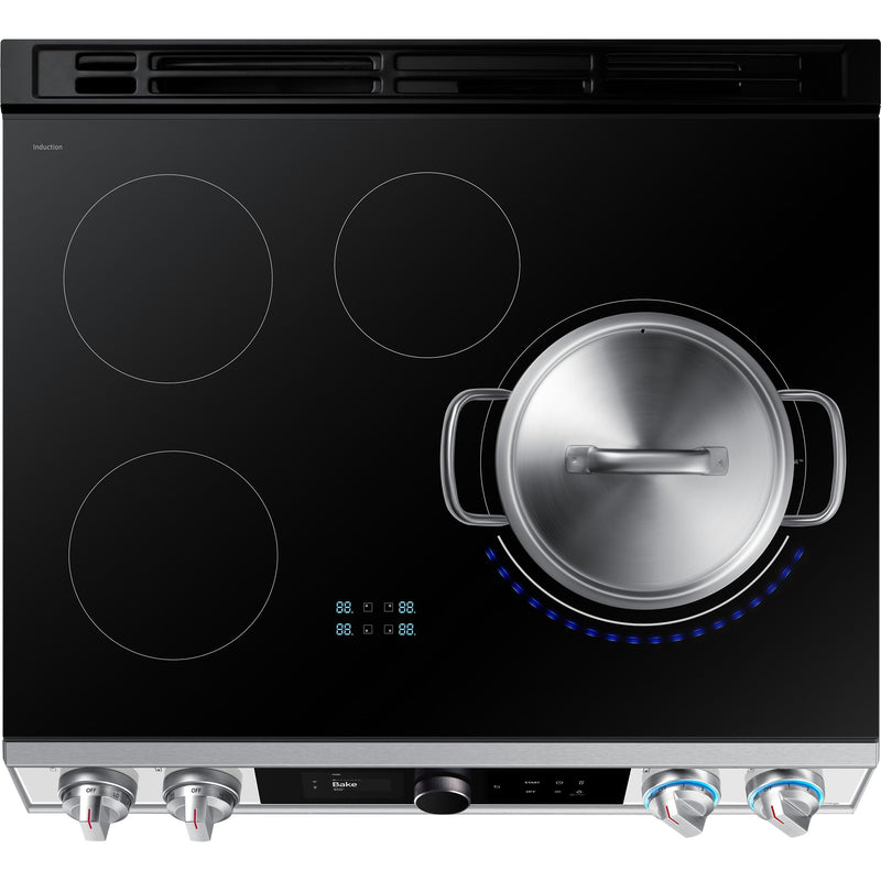 Samsung 30-inch Slide-in Electric Induction Range with WI-FI Connect NE63BB891112AC IMAGE 9