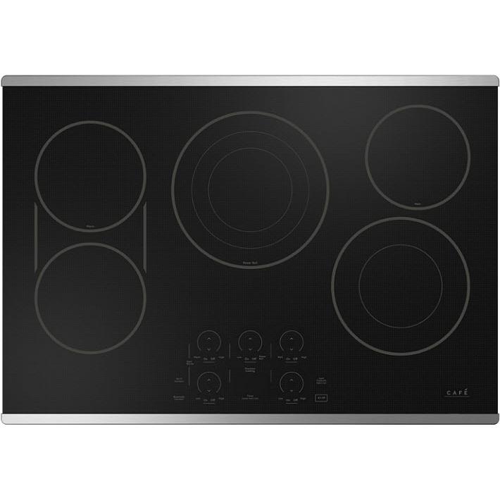 Café 30-inch Built-in Electric Cooktop with Chef Connect CEP90302TSS IMAGE 1