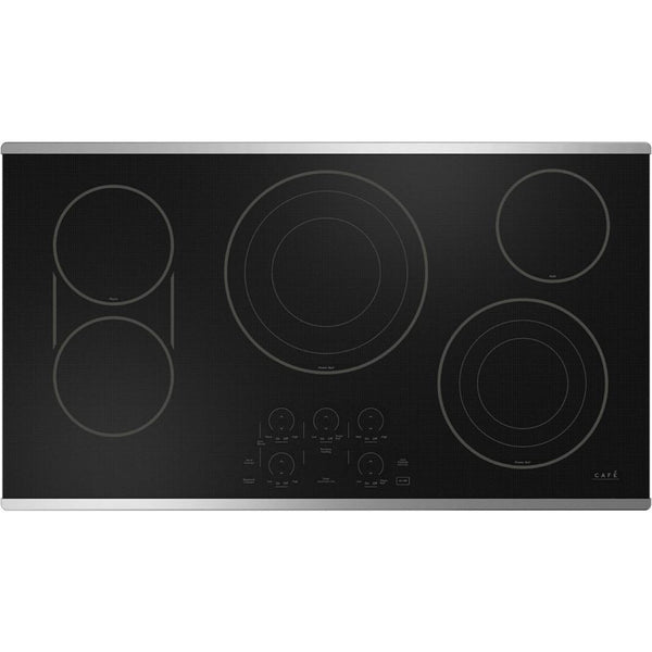 Café 36-inch Built-in Electric Cooktop with Chef Connect CEP90362TSS IMAGE 1