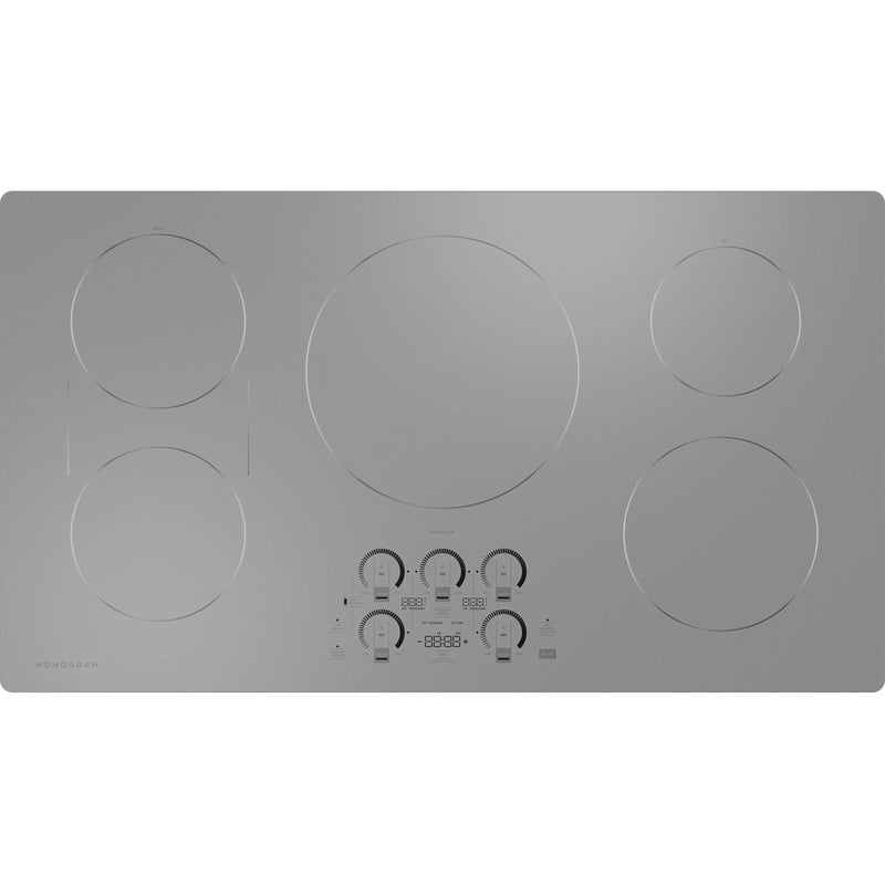 Monogram 36-inch Built-in Induction Cooktop with Wi-Fi Connect ZHU36RSTSS IMAGE 1