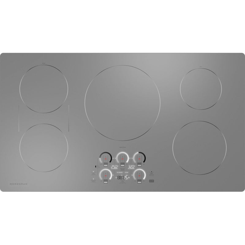 Monogram 36-inch Built-in Induction Cooktop with Wi-Fi Connect ZHU36RSTSS IMAGE 2