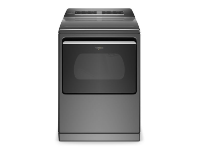 27" Whirlpool 7.4 Cu. Ft. Top Load Gas Dryer with Advanced Moisture Sensing in Chrome Shadow