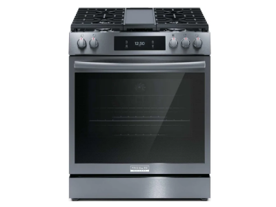 30" Frigidaire Gallery Gas Range with Air Fry in Black Stainless Steel