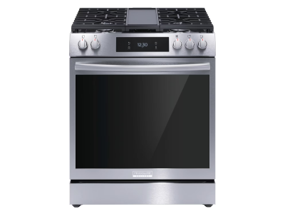 30" Frigidaire Gallery 6 Cu. Ft. Front Control Gas Range with Total Convection in Stainless Steel