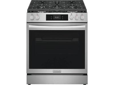 30" Frigidaire Gallery Front Control Gas Range with Stone-Baked Pizza