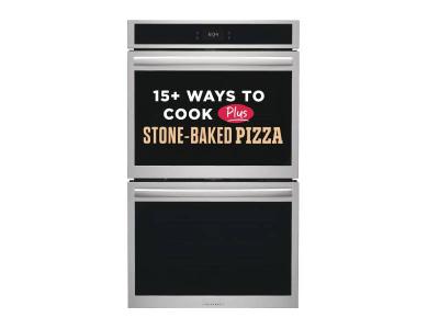 30" Frigidaire Gallery Double Electric Wall Oven with Stone-Baked Pizza