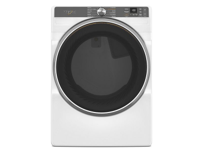 27" Whirlpool 7.4 Cu. Ft. Smart Front Load Gas Dryer with Steam Capabilities in White