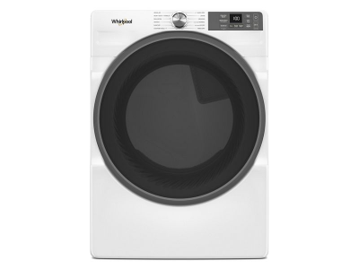 27" Whirlpool 7.4 Cu. Ft. Smart Front Load Gas Dryer with Wrinkle Shield Option in White