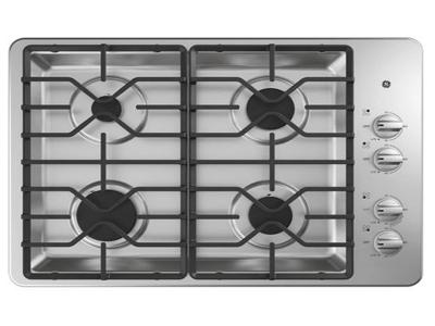 30" GE Built-In Gas Deep Recessed Stainless Steel Cooktop