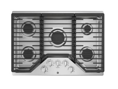30" GE Built-In Gas Deep Recessed Edge-to-Edge Stainless Steel Cooktop