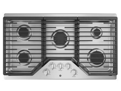 36" GE  Built-In Gas Deep Recessed Edge-to-Edge Stainless Steel Cooktop
