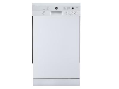 18" GE Built-In Front Control Dishwasher with Stainless Steel Tall Tub