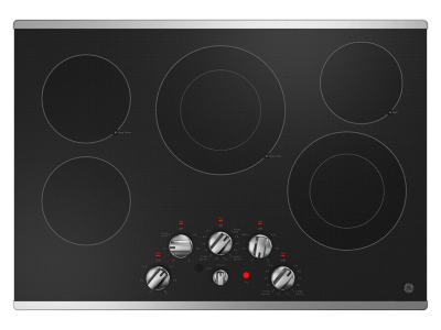 30" GE Built-in Knob Control Electric Cooktop in Stainless Steel