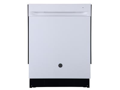 24" GE Built-In Top Control Dishwasher In White