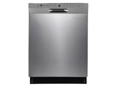 24" GE Built-in Front Control Dishwasher With Stainless Steel Tall Tub in Stainless Steel