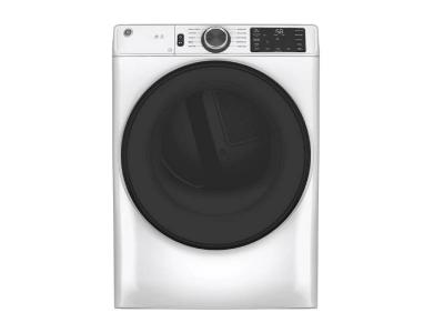 28" GE 7.8 cu. ft. Capacity Smart Front Load Gas Dryer with Sanitize Cycle