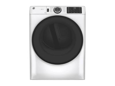 28" GE 7.8 Cu. Ft. Capacity Dryer With Built-in Wifi in White