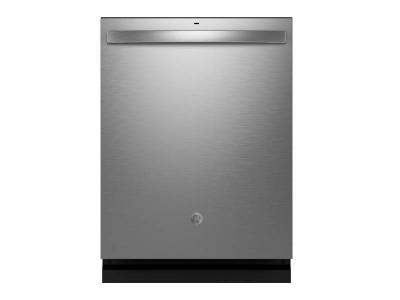 24" GE Top Control Stainless Steel Interior Dishwasher with Sanitize Cycle