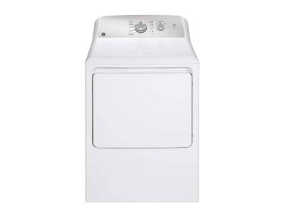27" GE 6.2 Cu. Ft. Capacity Top Load Electric Dryer in White
