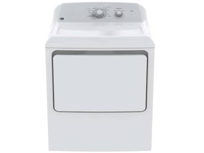 30" GE 6.2 Cu Ft. Capacity DuraDrum Electric Dryer White