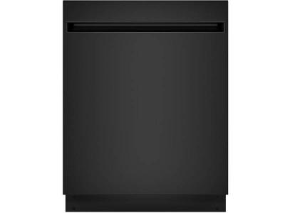 24" GE Stainless Steel Tub Dishwasher with Top control and pocket handle Black