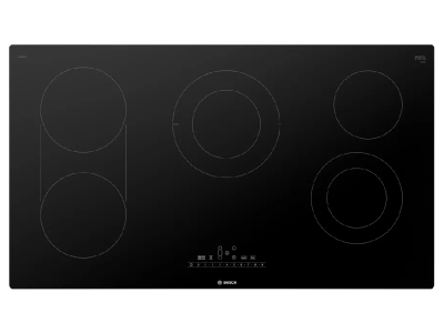 36" Bosch 800 Series Cooktop in Black Surface Mount Without Frame