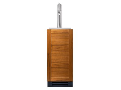 15" True Residential 3.14 Cu. Ft. Overlay Panel Right-Hinge Single Tap UnderCounter Beverage Dispenser