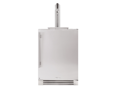 24" True Residential 5.75 Cu. Ft. Stainless Steel Right Hinge Single Tap UnderCounter Beverage Dispenser