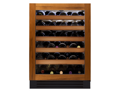 24" True Residential 5.5 Cu. Ft. Overlay Glass Right-Hinge Undercounter Wine Cabinet